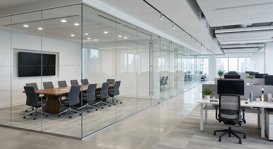 Glastrennwände für Büros in Frankfurt