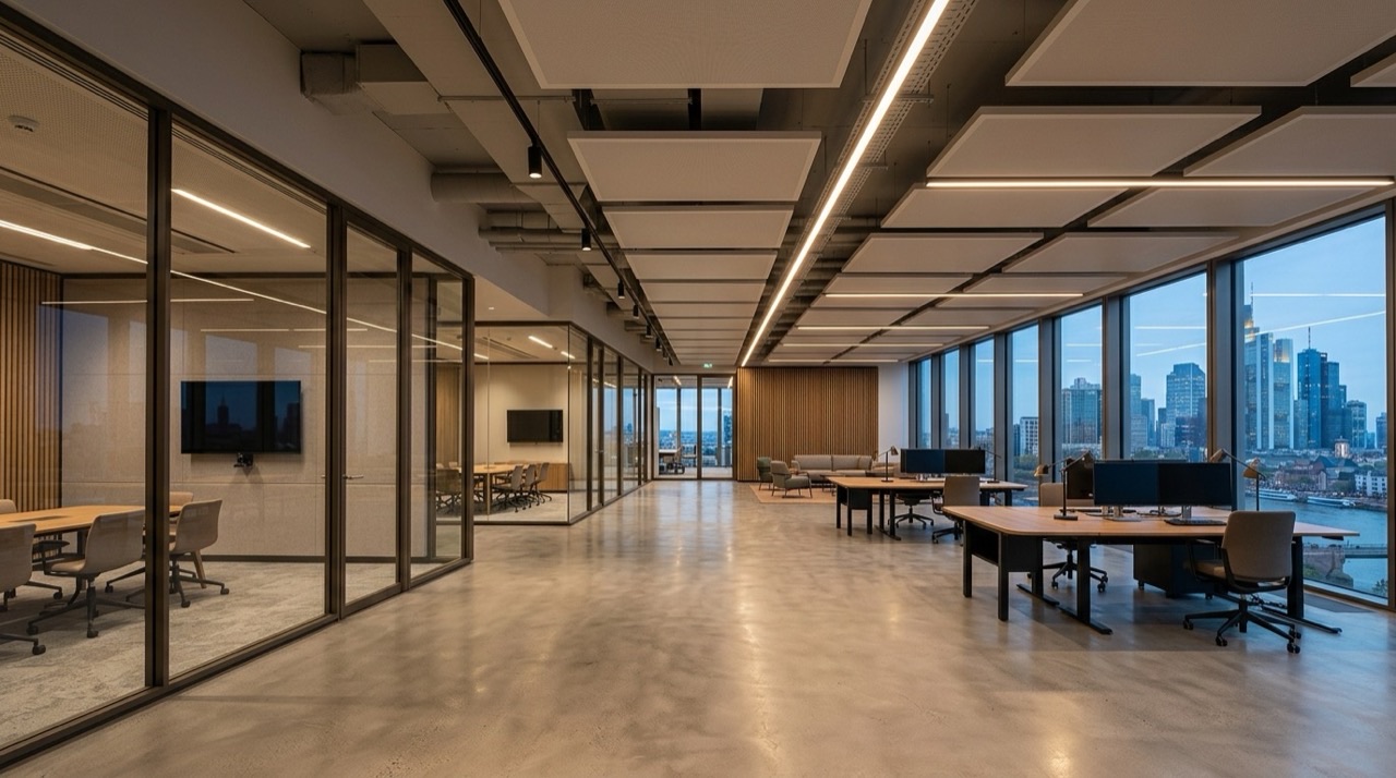 Moderner Büroausbau in Frankfurt am Main