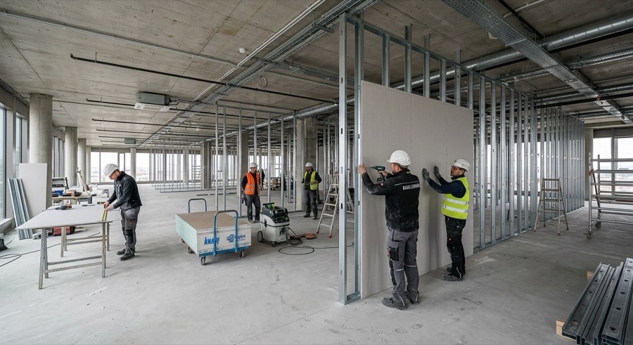 Trockenbau für Gewerbeimmobilien Frankfurt